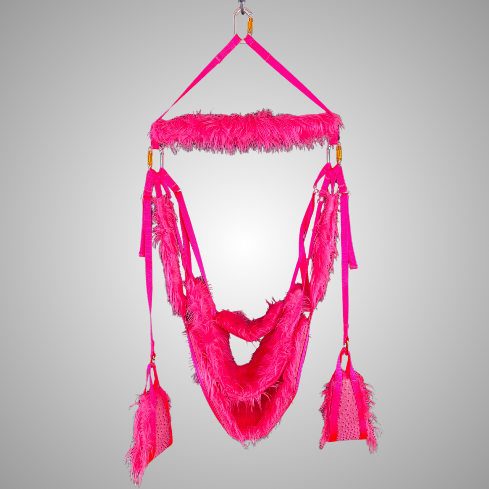 Candy Floss faux fur swing