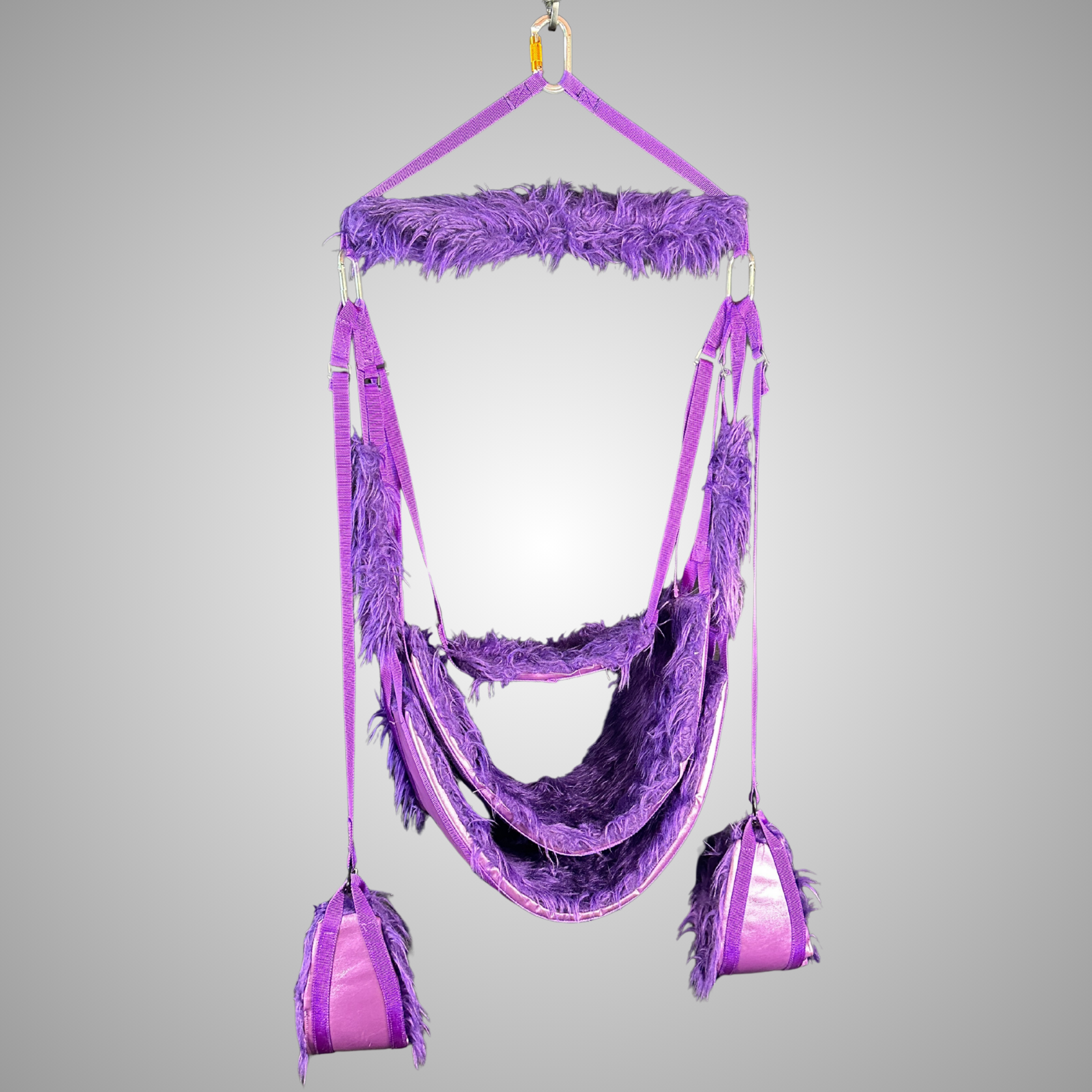Purple Crush faux fur swing